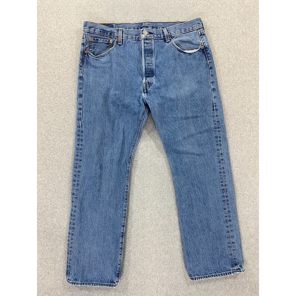 Levi's 501‎ XX Button Fly Jeans Men 36x29 Blue Straight Cowboy Classic Denim
